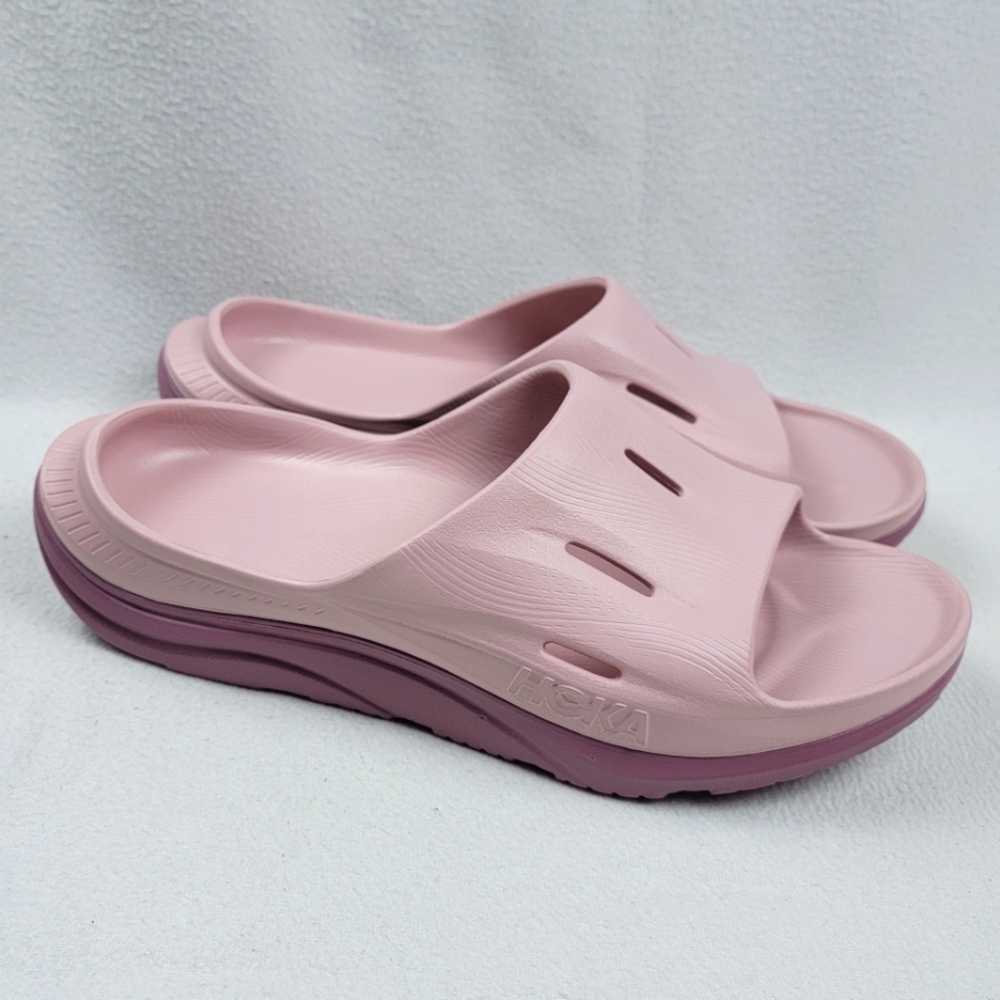Hoka Ora Recovery Slide 3 Shoes Men's Size 14 Pink Recovery Sandals Comfort Foam